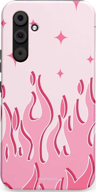 Casetastic Hoesje Geschikt voor Samsung A54 (5G) - Stijlvolle Beschermende Duo-layer Case - Twinkelvuur