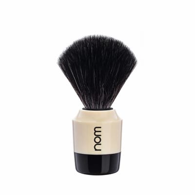 Nom -Scheerkwast -MARTEN21CR -Black Fibre® -Creme/Zwart