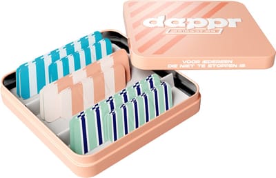 Dappr Stripes Pleisters - Duurzaam & Hypoallergeen - 30 Stuks - 2 Maten - Milieuvriendelijke Bamboe Pleisters voor Kinderen en Volwassenen - Flexibel & Ademend