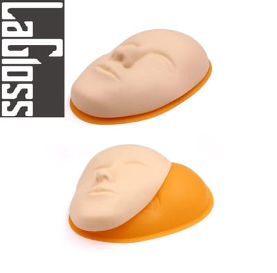 LaGloss® Realistische 5D Siliconen Gezicht Oefenbord voor Make-up, Wenkbrauwen, Oog Make-Up, Permanente Make-up incl. Plastic Base