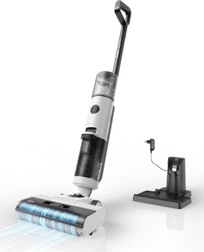 3 in 1 Vloerreiniger – Stoomreiniger – Kruimeldief – Dweilapparaat – Elektrische Mop – Voor Binnen – Inclusief Laadstation – 1000W