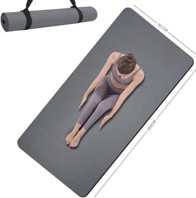 Dubbelzijdige Antislip Yogamat - Extra Brede en Dikke Trainingsmat voor Yoga en Pilates