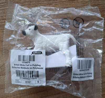 Schleich Brits witte Kalf 8cm