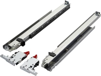 1 paar Salice PROGRESSA+ SHELF SMOVE schapladen, lengte 400 mm, belastbaar tot 50 kg, met soft-close demping / 3D verstelling, lade uittrekbaar, ideaal voor beperkt toegankelijke huishoudelijke apparatuur