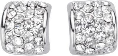 Behave - Oorbellen - Dames - Zilverkleur - Elegant - Met Steentjes