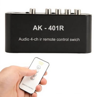 Allecto - 4-weg AV-schakelaar - Multifunctionele Audioselectiebox