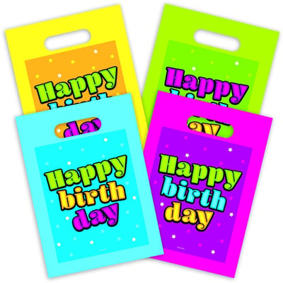 Happy Birthday Sterren Uitdeelzakjes - 8 stuks