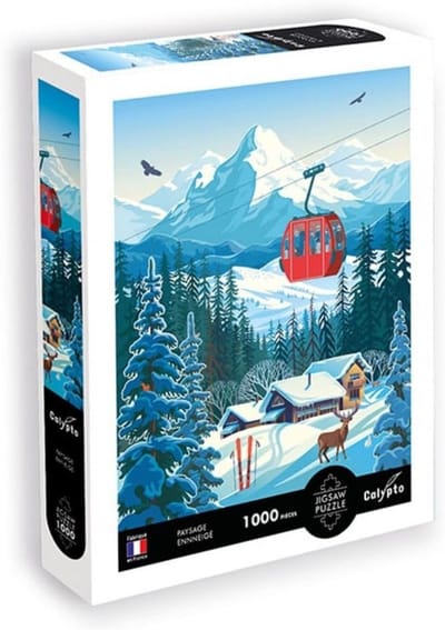 Sentosphere Calypto 3907201 Winterlandschaft, 1000 Teile Puzzle mit Soft-Touch, winterliches Motiv mit samtiger Oberfläche, für Erwachsene und Kinder ab 9 Jahren, Nachauflage