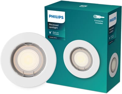 Philips Peridot inbouwspot - GU10 fitting - Wit - Rond - Vaste kop