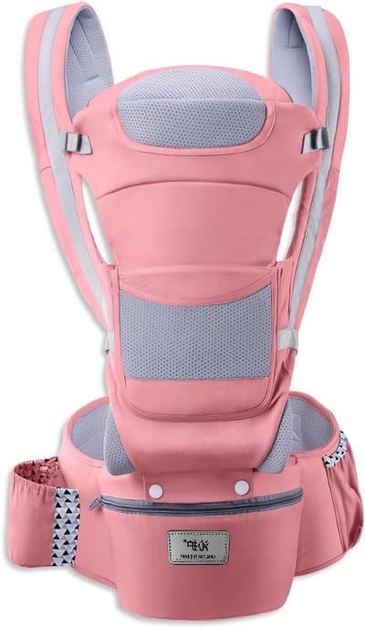 Draagzak Baby - Heupdrager Kinderen - Alle Seizoenen - 3-in-1 Multifunctioneel - 0-48 Maanden - Roze