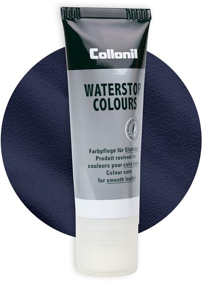 Collonil Waterstop | Lederverzorging | Extra glans | Kleur: Donkerblauw | Inhoud: 75ml