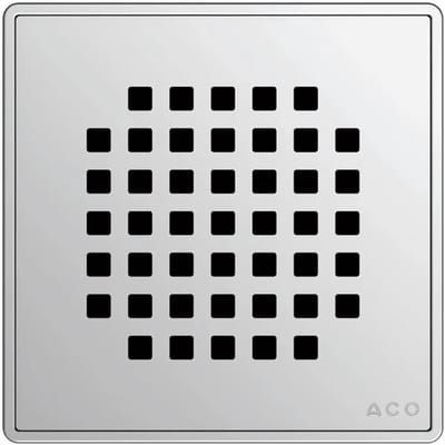 ACO ShowerDrain Rooster Quadrato 140x140mm Edelstaal, 5141.08.22