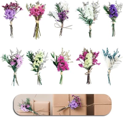 10 Stuks Gedroogde Bloemen Set voor DIY Knutselen en Decoratie van Fotoalbums en Journals