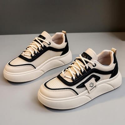 Nieuwe Mesh Oppervlak Witte Schoenen Dames Zomer Platform Mesh Schoenen Hoogteverhogende Damesschoenen Ademend Comfortabel Sportief Casual Schoenen 40 gray