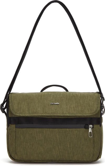Pacsafe Metrosafe X Messenger Laptoptas - 8 L - Geschikt voor 12 inch laptop - RFID-blokkerend - Rugzak - Rugtas - Anti-diefstal - Schoudertas - Groen