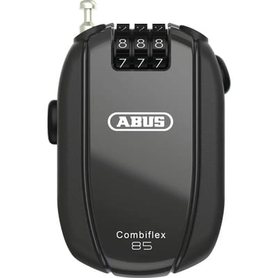 ABUS Compact kabelslot - Zelf-oprolbaar - Cijfercode instelbaar - 85 cm - Zwart