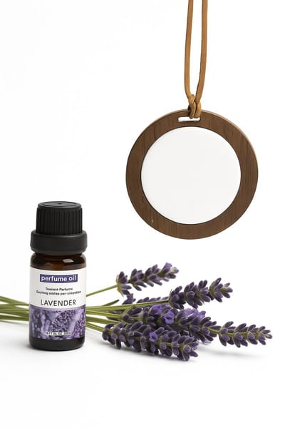 Afecto geursteen - Geursteen + parfum - Met hanger - voor in kast, auto, slaapkamer, wc etc. - steen met aroma - Geurverspreider - Geur Diffuser - Etherische olie - Autoparfum -