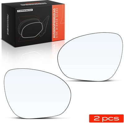 Frankberg 2x Spiegelglas Buitenspiegel Voor voor Nissan Juke F15