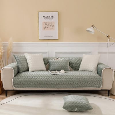 Fluwelen Bankkussenhoes Antislip Verdikking Vier Seizoenen Universeel Woonkamer Bankhoes Bescherming Pluche Bankhanddoek Kussen 50X70CM Carpet 1PCS