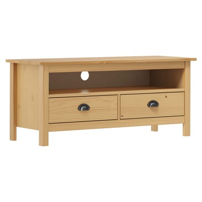 vidaXL - Tv-meubel - Hill - 110x40x47 - cm - grenenhout - honingbruin