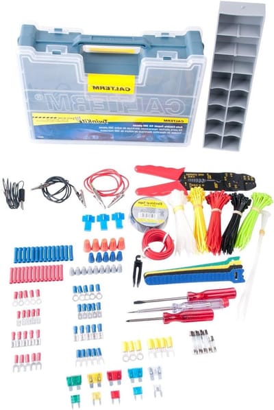 Elektrische reparatieset - Gereedschapskist - Auto onderhoud - 399 delig - Handzaam ontwerp - Multicolor