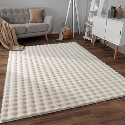 Paco Home Tapijt Bubbel Woonkamer Slaapkamer Hoogpolig bont Geometrisch ontwerp 3D 120x160 cm