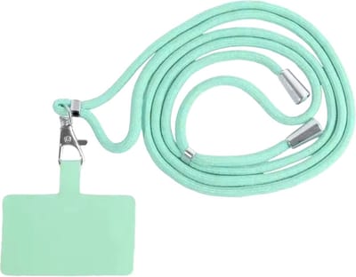 Smartphonica Telefoonkoord universeel - verstelbaar afneembaar koord voor mobiele telefoon - turquoise