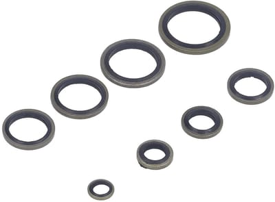 Rubber en Metalen Olieafdichtingen - 110 Stuks - Duurzame Afdichtingen voor Pijpverbindingen en Draadpluggen - Weerstand tegen Hoge Temperatuur en Druk