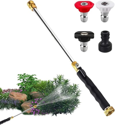 Hogedruk Power Washer - Hogedrukspuit Accessoireset - Buitenonderhoud - 3 Standen Verstelbaar - 45 cm - Enkel attribuut