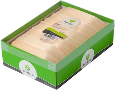 75x Houten bootje 175x80mm - Amuse tapas snacks punt zak kerst restaurant diner festival feest party
