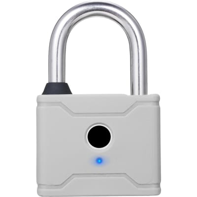 Cadenas intelligent à empreintes digitales T1006D, Rechargeable, sans clé, 20 empreintes digitales, déverrouillage d'urgence facile T1006D gris