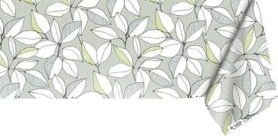 Raved Tafelzeil – 140 cm x 50 cm – Lichtgroene Bladeren – Groen – PVC – Afwasbaar
