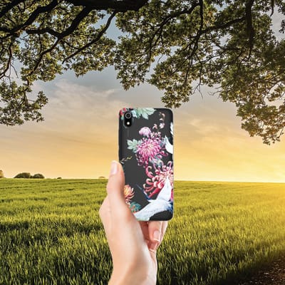 Xiaomi Redmi 7A TPU Hoesje Bird Flowers