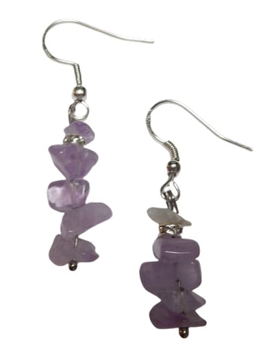 Split Oorhangers Lavendel Amethist