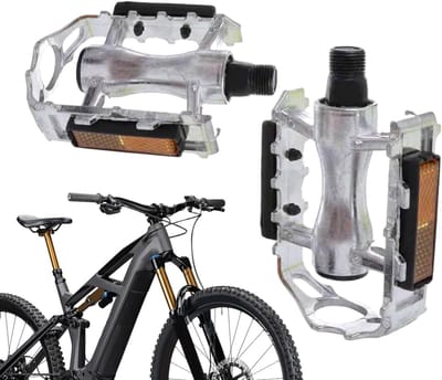 Fiets Pedalen - Vervangende Onderdelen - Wegfietsen Training - Antislip Tractie - Universele Compatibiliteit - Zilver