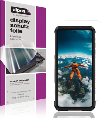 dipos – 4x Beschermfolie geschikt voor Ulefone RugOne Xever 7 Pro | Krasbestendige & heldere Screenprotector Ultra-Thin