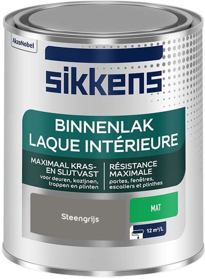 Sikkens - Binnenlak Mat - Steengrijs - Mengverf - 750 Ml