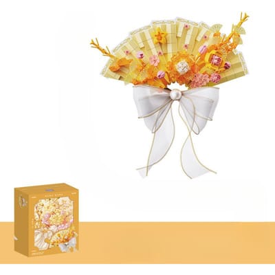 Flower Fan for Prayers Creative Diy Holiday Decorations  Assembling Toys and Gifts 20.5*6.5*22cm
