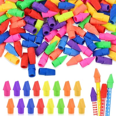 Gum - Potlooddop Gum - Potlooddop Gum - Pijl Potlooddop Gum -Verkrijgbaar in diverse kleuren Cadeaus Spel Prijzen Potlooddop Gum Thuis School Kantoor - 150 stuks