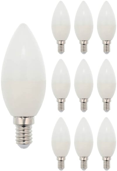 VITO LED Kaarslamp C37 E14 - 7W (vervangt 50W) - 533lm - 6400K - 220-240V - Ø37mm - Energiezuinig - 10 stuks