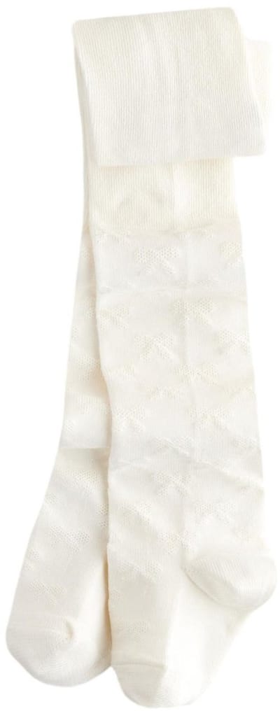 Next - Meisjes - Katoenrijke maillot met textuur en strikje - Crème