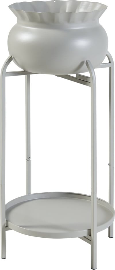 Plantenstandaard Altena 60x27x27 cm lichtgrijs [en.casa]