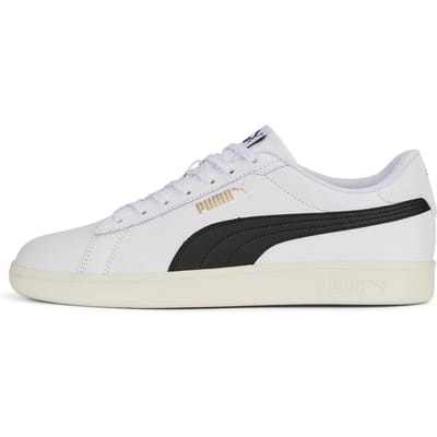 PUMA Puma Smash 3.0 L Unisex Sneakers - PUMA White-PUMA Black-PUMA Gold-Frosted Ivory
