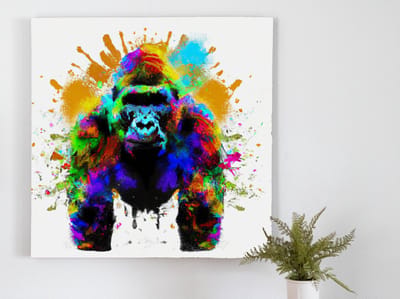 Perfect primate | Perfect Primate | Kunst - 100x100 centimeter op Forex | Foto op Forex