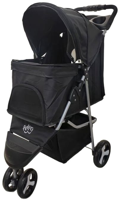 Adori Hondenbuggy Inklapbaar - Hondentrolley - 80x46x100 cm Zwart