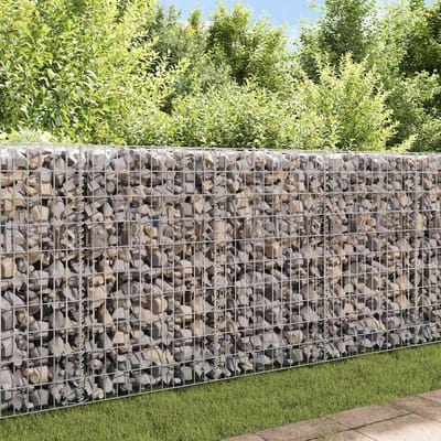 vidaXL - Gabion - mand - 120x30x50 - cm - gegalvaniseerd - staal