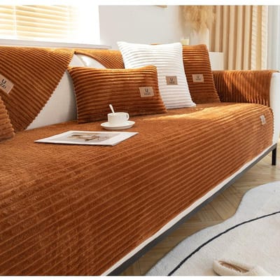 Bankkussen Winter Verdikt Fleece Antislip Eenvoudig Modern Kussen Bankhoes Hoes Handdoek Flanel 90*70cm