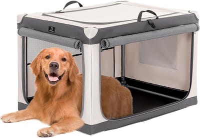 Opvouwbaar Hondenkrat 71 cm - Stevige Reiskoffer voor Grote Honden