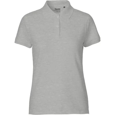 Neutral - Classic Dames Polo - Sport Grey - 100% Biologisch Katoen maat XS