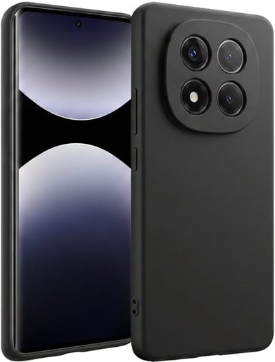 Hoesje - Geschikt voor Xiaomi Redmi Note 14 Pro - Sterk & Shockproof - Siliconen Case - Hoes Cover - Telefoonhoes - Zwart